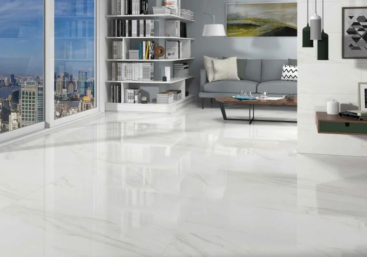 EC Calacatta Gold 24x24 Polished Marble Look Porcelain Tile