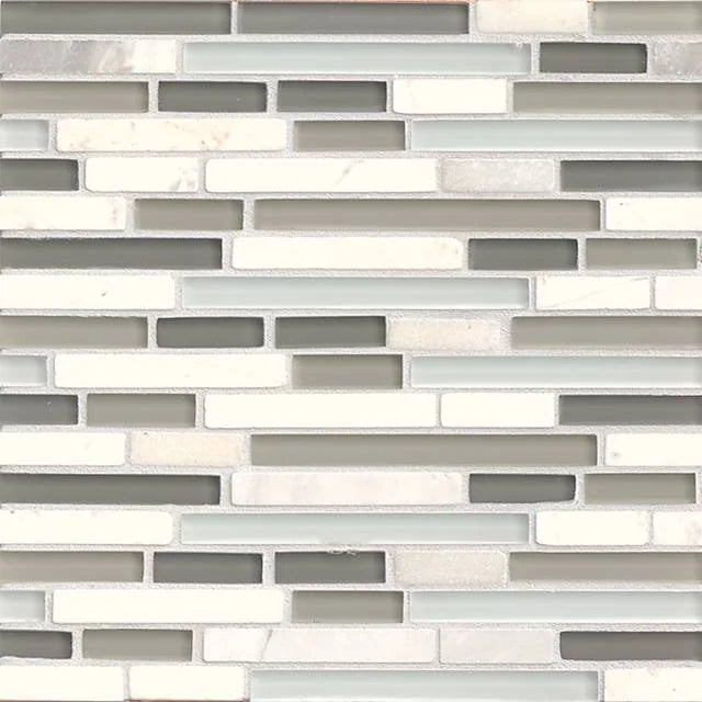 Eclipse Eternity 12x12 Linear Glass Stone Mosaic