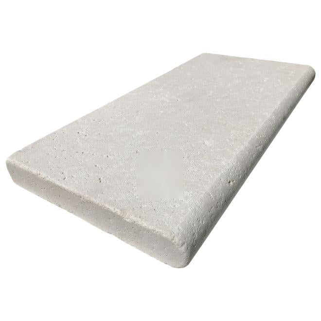Desert Sand Limestone Tumbled 12 x 24 x 2 Double Bullnose Coping