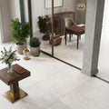 Ege Royale 18x36 Sandblasted Marble Tile — Living Room floor