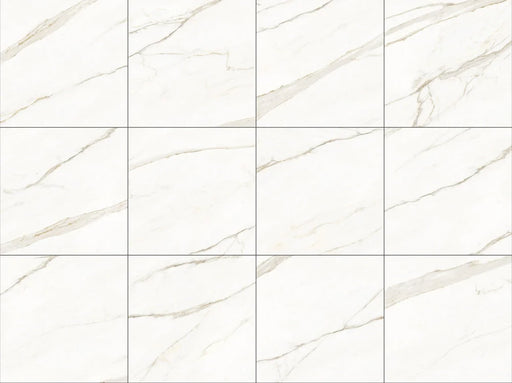 Elegance 24x24 Polished Gold Calacatta Porcelain Tile