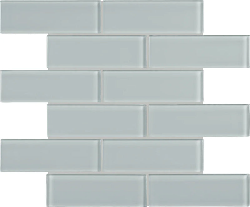 Element Cloud 2x6 Glass Mosaic Tile