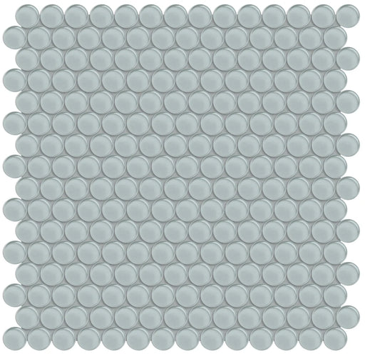 Element Cloud Pennyround Glass Mosaic Tile