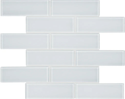 Element Ice 2x6 Glass Mosaic Tile