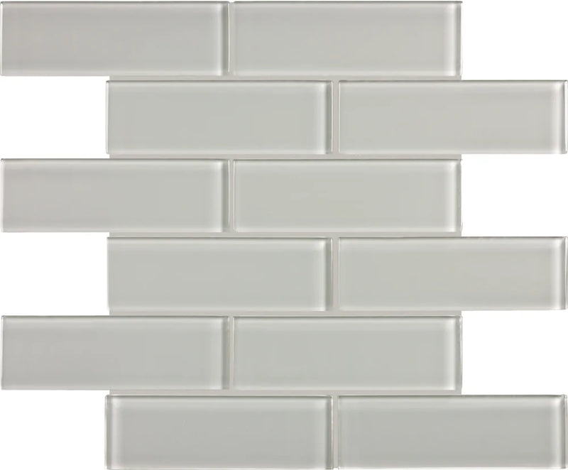 Element Mist 2x6 Glass Mosaic Tile