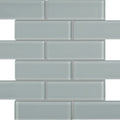 Element Shadow 26 2x6 Glass Mosaic Tile