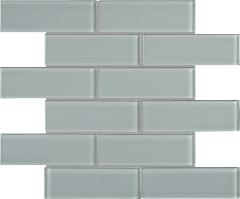Element Shadow 26 2x6 Glass Mosaic Tile