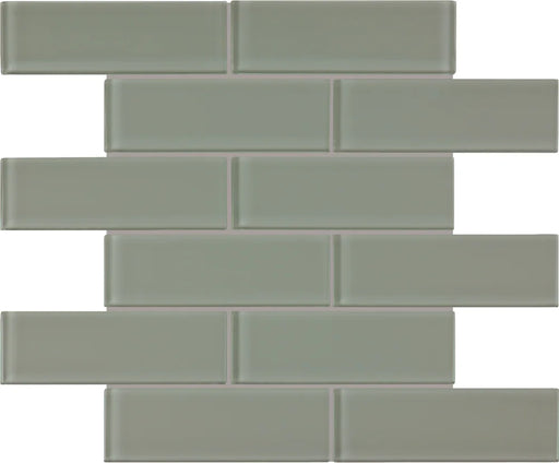 Element Smoke 2x6 Glass Mosaic Tile