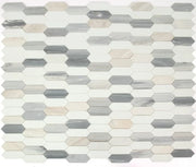 Elongated Hex Blue New 11.75x15 Hexagon Mosaic