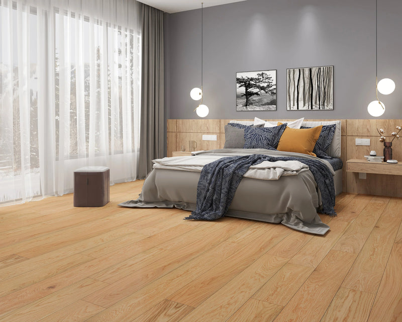 Elysian Avant Natural 7-1/2xRL (24-75) Wire-Brushed Urethane Oak Wood Flooring
