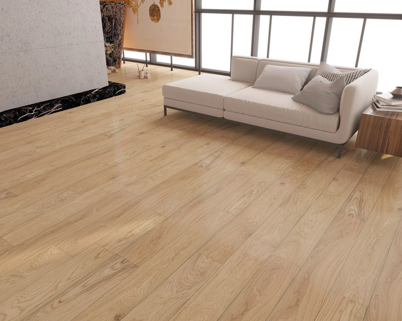 Elysian Avant Natural 7-1/2xRL (24-75) Wire-Brushed Urethane Oak Wood Flooring