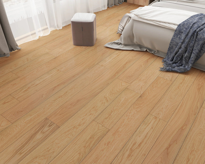 Elysian Avant Natural 7-1/2xRL (24-75) Wire-Brushed Urethane Oak Wood Flooring