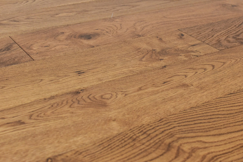 Elysian Collective Tan 7-1/2xRL (24-75) Wire-Brushed Urethane Oak Wood Flooring