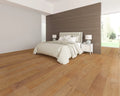 Elysian Collective Tan 7-1/2xRL (24-75) Wire-Brushed Urethane Oak Wood Flooring