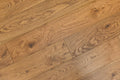 Elysian Collective Tan 7-1/2xRL (24-75) Wire-Brushed Urethane Oak Wood Flooring