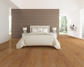 Elysian Collective Tan 7-1/2xRL (24-75) Wire-Brushed Urethane Oak Wood Flooring