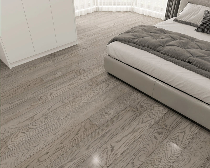 Elysian Mod Titanium 7-1/2xRL (24-75) Wire-Brushed Urethane Oak Wood Flooring