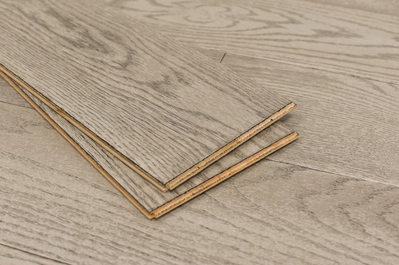 Elysian Mod Titanium 7-1/2xRL (24-75) Wire-Brushed Urethane Oak Wood Flooring