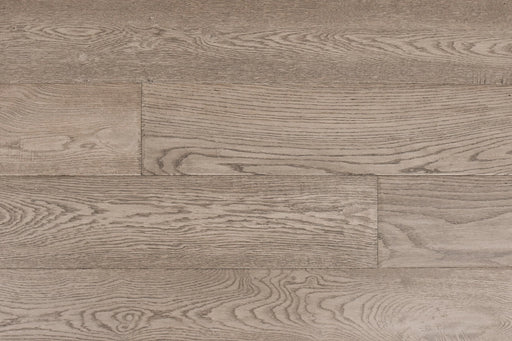 Elysian Ethereal Grey 7-1/2 in x Random Length (24 in - 75 in) Plank Wirebrushed, Urethane Engineered Oak Hardwood Flooring