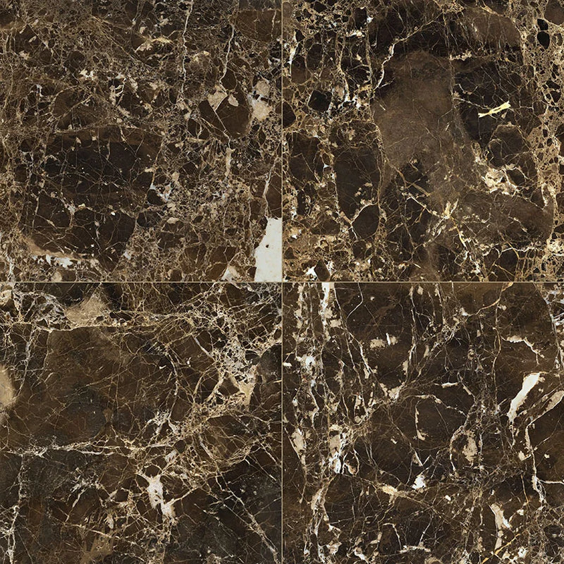 Emperador Dark 12x12 Select Polished Marble Tile