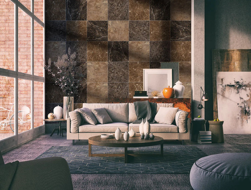 Emperador Dark 12x12 Select Polished Marble Tile