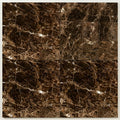 Emperador Dark Marble Tile 18x18 Polished close-up
