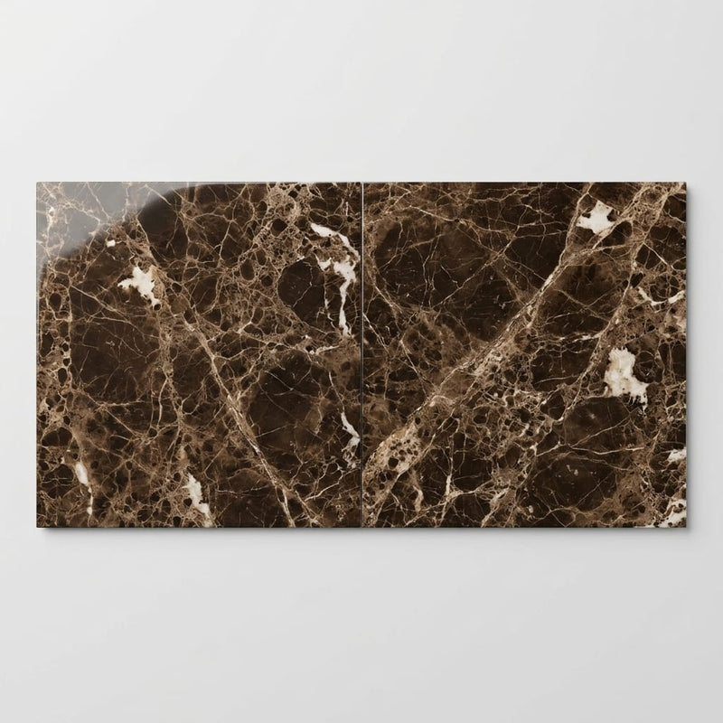 Emperador Dark Marble Tile 24x24 Polished close-up