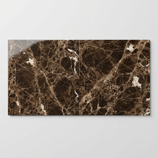Emperador Dark Marble Tile 24x24 Polished close-up