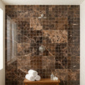 Emperador Dark (Spanish) Marble 2x2 Polished Mosaic — Spa spa interior