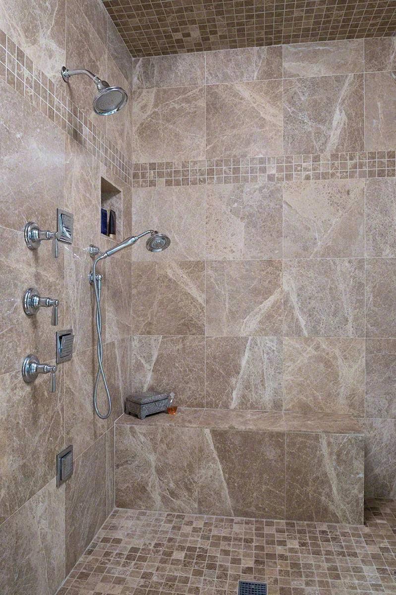 Emperador Light 18x18 Polished Marble Tile