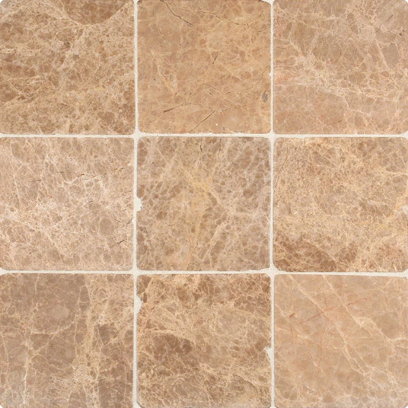Emperador Light 18x18 Polished Marble Tile