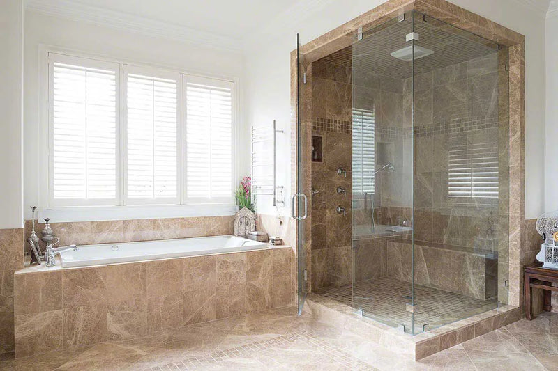 Emperador Light 18x18 Polished Marble Tile