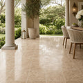 Emperador Light 18x18 Polished Marble Tile — Covered Patio floor
