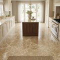 Emperador Light Marble 12x12 Polished Tile — Kitchen floor