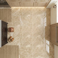 Emperador Light Marble 24x24 Polished Tile — Kitchen floor