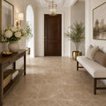 Emperador Light Turkish (Cedar) 12x12 Natural Marble Tile — Hallway floor