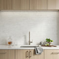 Empyrean Ice Marble Tile 4x20 5/8 inch 4x24 — Wet Bar backsplash