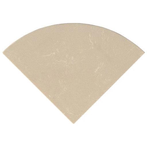 Engineered Beige 18" Radius Shower Seat Polished Marble Trim