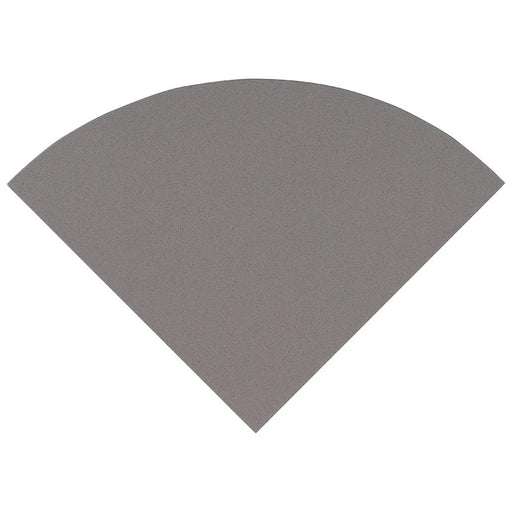 Engineered Gray 18" Radius Shower Seat Polished Marble Trim