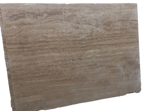 English Walnut 2cm Vein Cut Unfilled & Honed Travertine Slab