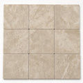 Travertine Coping English Walnut 12x12 Brushed close-up