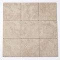 English Walnut Travertine Coping, Unfilled Honed 12x12 in close-up