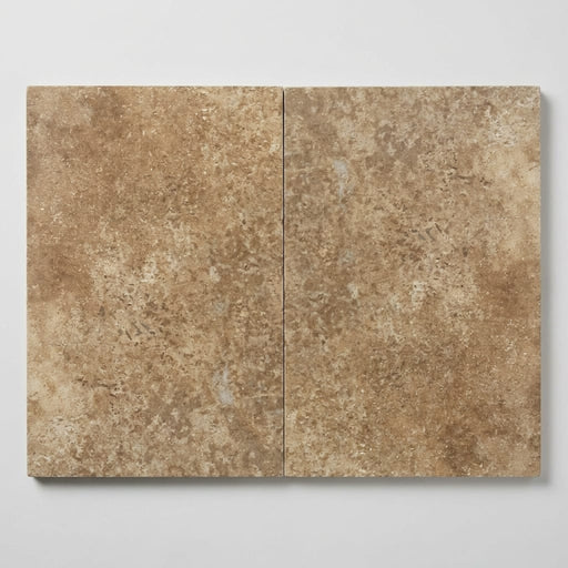 English Walnut Travertine Coping, Unfilled Honed, 12x18. 16x24 close-up