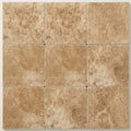 Solidshape English Walnut Travertine Paver - 12x12in close-up