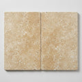 English Walnut Travertine Paver 16x24 Tumbled 1.25 inch close-up