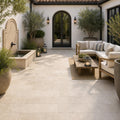 Travertine Paver English Walnut - Tumbled 6x12 inch 1.25 — Courtyard paving