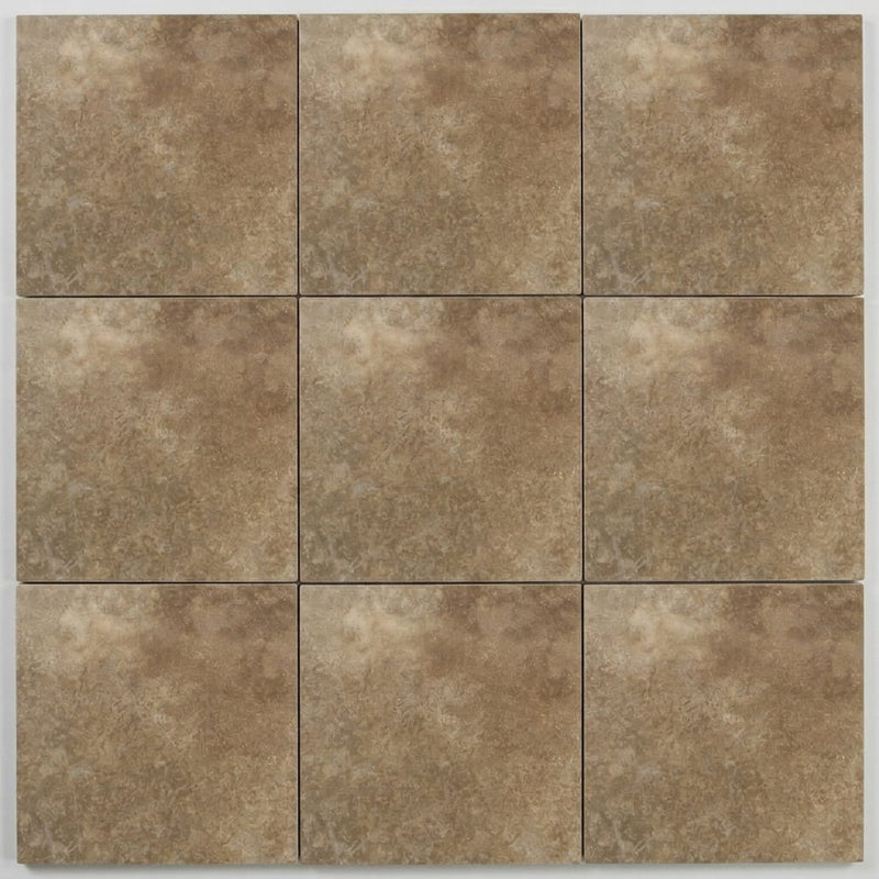 Travertine Tile | English Walnut | Filled Honed 12x12 close-up