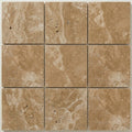 English Walnut Travertine Tile 12x12 Unfilled, Honed close-up