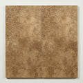 Travertine Tile - English Walnut - Filled Honed 12x24 close-up