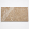English Walnut Travertine Tile 24x24 Unfilled, Honed close-up